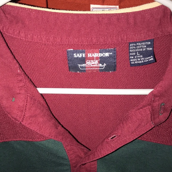 1990 Safe Harbor Vintage Textured Shortsleeve polo - Picture 4 of 7